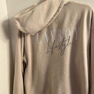 OVERSIZED PLAYBOY ZIP-UP